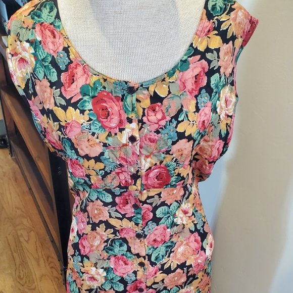 Vintage 90's grunge floral maxi dress - Picture 3 of 9